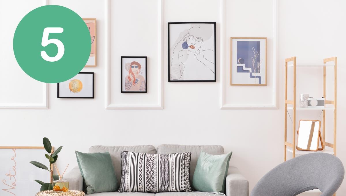 Los 5 tips que debes tener en cuenta antes de decorar una pared con cuadros